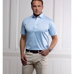 Light Blue Men's Polo Shirt